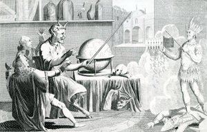 El Parlamento disuelto, o el Diablo convertido en adivino, grabado por G. Terry, circa 1774 de English School