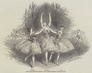 El "Pas de Trois des Graces" en el Teatro de Su Majestad
