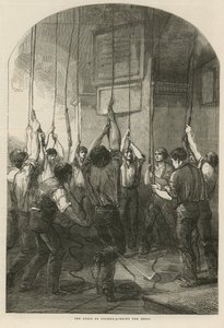 Las celebraciones de la paz - tocando las campanas de English School