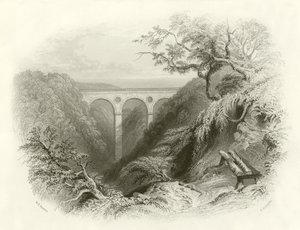 El Puente y Barranco de Peaths, Berwickshire de English School