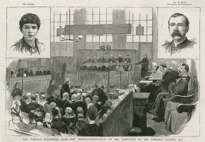 El Caso de Envenenamiento de Pimlico, el contrainterrogatorio del Sr. Bartlett por el Sr. Edward Clarke QC de English School