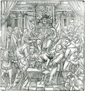 El Papa suprimido por el Rey Enrique VIII, 1534 de English School