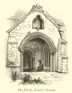 El pórtico de la iglesia de Kemble de English School