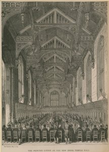 La Princesa Luisa en el nuevo salón del Inner Temple de English School