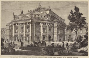 El nuevo Teatro Imperial de la Corte propuesto, Viena de English School