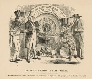 La fuente Punch en Fleet Street