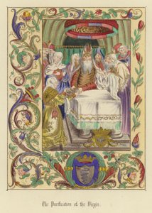 La Purificación de la Virgen (litografia en color) de English School