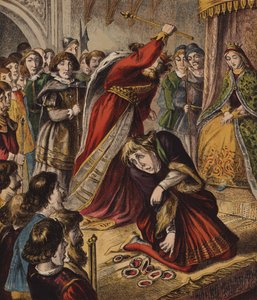 La reina de corazones, hizo algunas tartas (litografia de color)