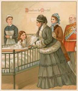La reina en el hospital de Londres de English School