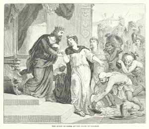 La reina de Saba en la corte de Salomón de English School