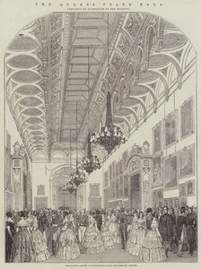 El Baile de Estado de la Reina, la Galería de Imágenes en el Palacio de Buckingham, la Llegada de los Invitados de English School