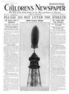 El dirigible R100 regresa a casa, portada de 