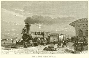 La Estación de Ferrocarril en Omaha de English School