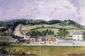 La terminal ferroviaria, Kent, c.1860 de English School