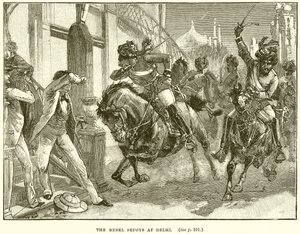 Los Sepoys Rebeldes en Delhi
