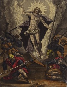 La Resurrección (litografia en color) de English School