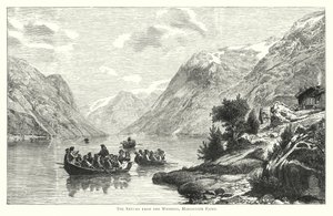 El regreso de la boda, fiordo de Hardanger