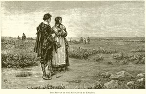 El regreso del Mayflower a Inglaterra de English School