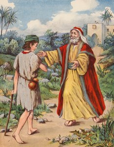 El regreso del hijo pródigo (litografía en color) de English School