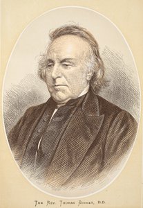 El Reverendo Thomas Binney, D.D., ilustración de The Pictorial Edition of the Life and Discoveries of David Livingstone por J. Ewing Richie, pub. por A. Fullarton & Co., 1876 de English School