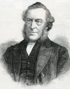El reverendo John Bedford, presidente de la conferencia metodista wesleyana, 1867 de English School