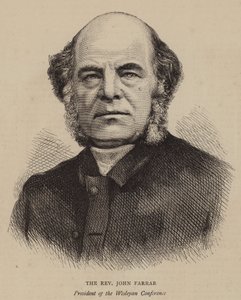 El Reverendo John Farrar (grabado) de English School