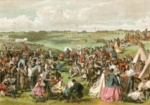 El Concurso de Rifles, Wimbledon, 1864 de English School