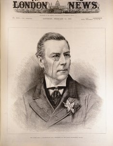 El Muy Honorable Joseph Chamberlain (1836-1914), M.P., Presidente de la Junta de Gobierno Local, de 