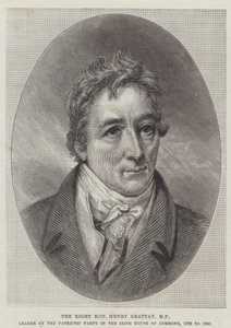 El Muy Honorable Henry Grattan, MP, Líder del Partido Patriótico en la Cámara de los Comunes de Irlanda de English School