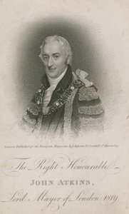 El Muy Honorable John Atkins, Alcalde de Londres 1819 de English School