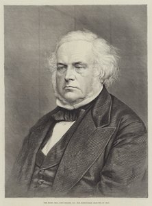 El muy honorable John Bright, MP por Birmingham, elegido en 1857 (grabado) de English School