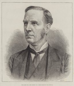 El muy honorable John Morley, MP, secretario jefe para Irlanda de English School