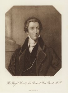 El Muy Honorable Sir Robert Peel, Baronet, MP (lito) de English School