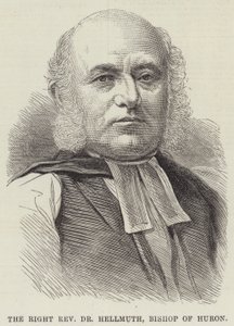 El Reverendo Dr. Hellmuth, Obispo de Huron (grabado) de English School