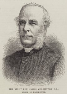 El reverendo James Moorhouse, DD, obispo de Manchester (grabado)