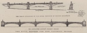 Los diseños rivales para el nuevo puente de Vauxhall de English School