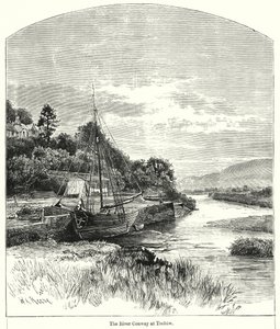 El río Conway en Trefriw de English School