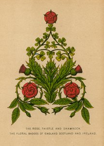 La rosa, el cardo y el trébol. Las insignias florales de Inglaterra, Escocia e Irlanda de English School