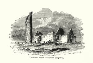 La Torre Redonda, Tullosherin, Dungarvan (grabado)