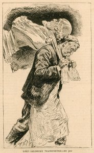 La Real Academia, Londres; Lord Salisbury transportado - por la alegría de English School