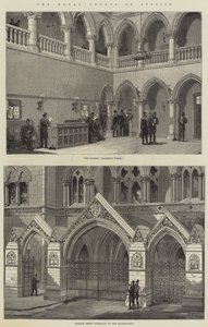 Los Tribunales Reales de Justicia (grabado) de English School