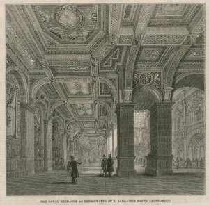El Royal Exchange redecorado por F Sang - el ambulatorio norte de English School