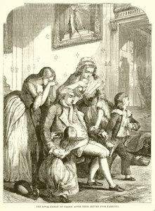 La familia real de Francia después de su regreso de Varennes de English School