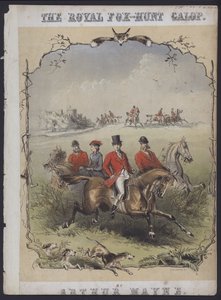 The Royal Fox Hunt Galop, de Arthur Mayne (litografía en color) de English School