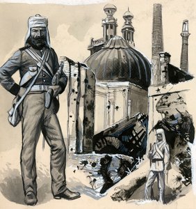 Los Royal Marines que ayudaron a aliviar el asedio de Lucknow de English School
