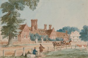 The Royal Mews, c.1865 (acuarela sobre papel) de English School