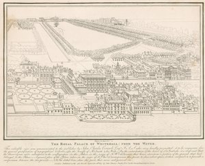 El Palacio Real de Whitehall, desde el agua de English School