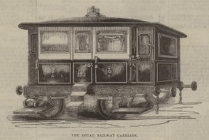 El carruaje real del ferrocarril