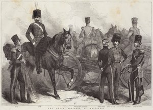 El Real Regimiento de Artillería (grabado) de English School
