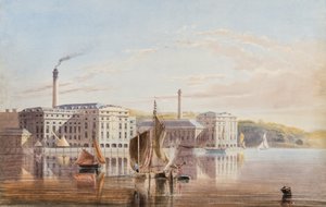 El Real William Victualling Yard, Stonehouse, c.1840 de English School